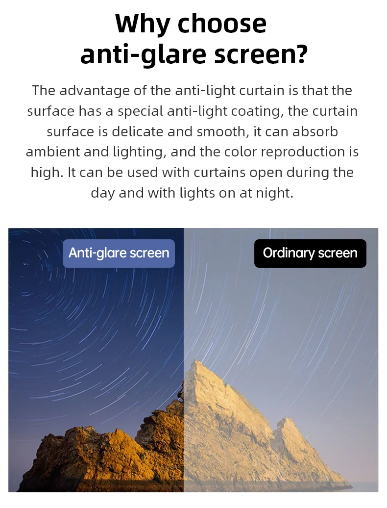 150 Inch 16:9 Foldable Projector Screen 4K 1080P, 160° Wide View Wrinkle Free Projection Screen, No Drill Wall Mount with Hooks