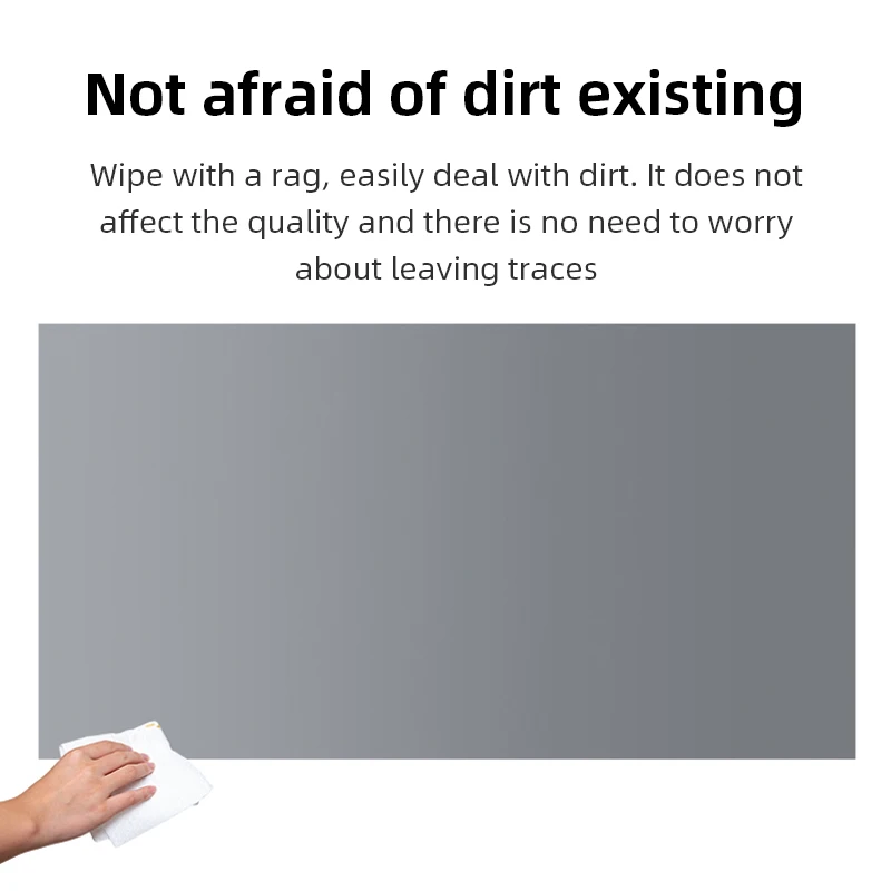 150 Inch 16:9 Foldable Projector Screen 4K 1080P, 160° Wide View Wrinkle Free Projection Screen, No Drill Wall Mount with Hooks
