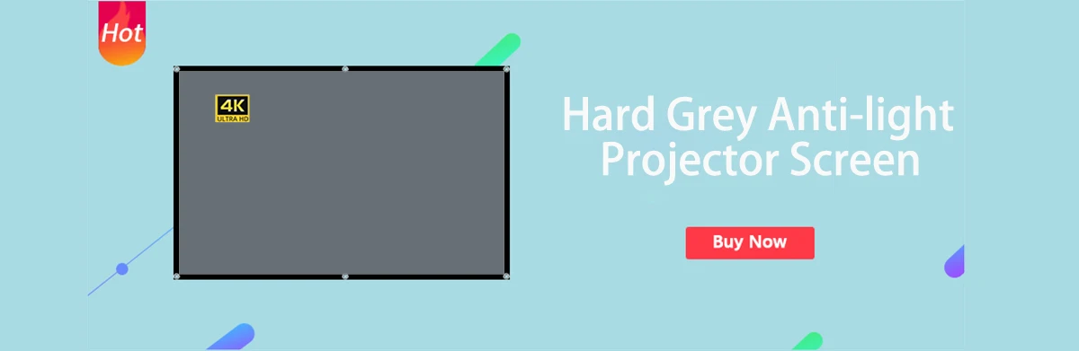 LEJIADA Projector Screen With Stand White Wrinkle-Free 60-150 inch 160° Viewing Angle Double Sided Screen Home Theater Outdoor