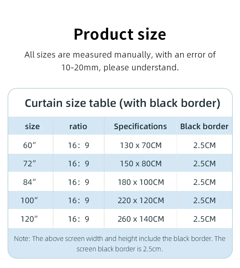 16:9 4K Projector Screen With Stand Metal Grey Anti-Light 100 inch For Home Theater Outdoor Bracket Projection Screen