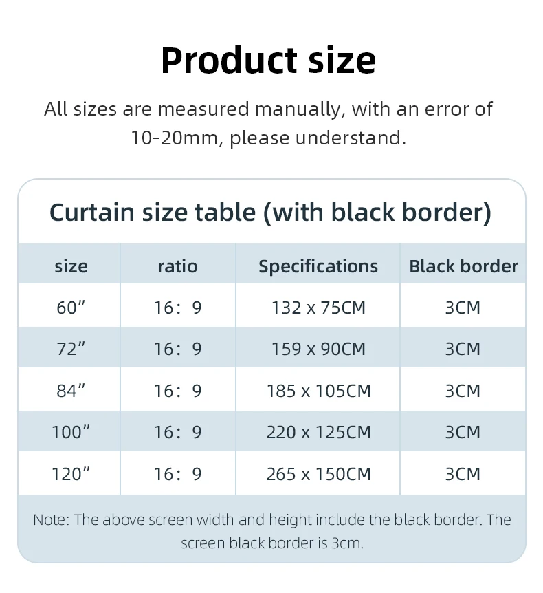 Splicing Double Tripod Fold White No Creases With Carry Bag Front And Back Soft Sided Projection Outdoor Projector Screen