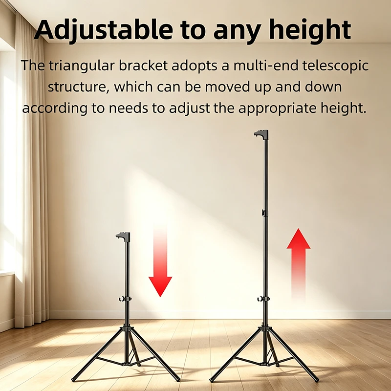 100" 16:9 Tripod Projector Screen with Stand Portable 4K Projection Screen for Home Theater Office Indoor Outdoor Movie Cinema