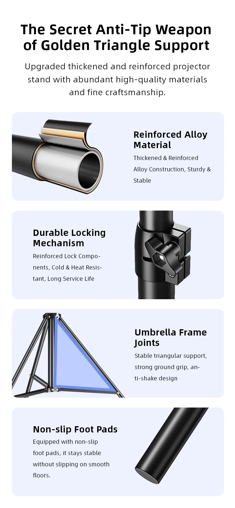 16:9 Single Bracket Wall Mount 2-in-1 Projector Screen 160° Viewing Angle Indoor Outdoor 60/72/84/100/120 Inch with Clips