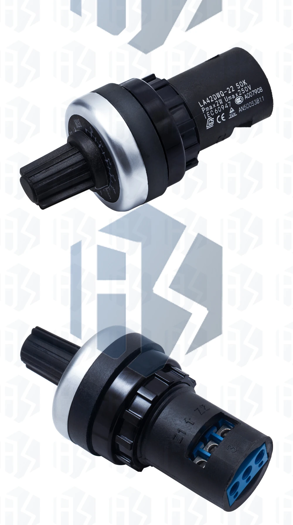 10PCS LA42DWQ-22 Rotary Potentiometer Resistance Switch Converter, 500K, 200K, 100K, 50K, 20K,10K, 5K, 2K, 1K