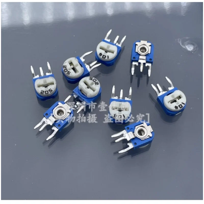 65PCS Trimmer Potentiometer RM063 Adjustable Resistance 100R~1M Potentiometers 1K 5K 10K 20K 50K 100K 500K 1M Variable Resistors