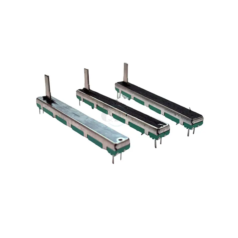 5PCS Straight Slide Liner Potentiometer Mixer Fader Variable Resistors B103 10K Ohm 75mm Dual Channel Fader A10K A20K A50K D10K
