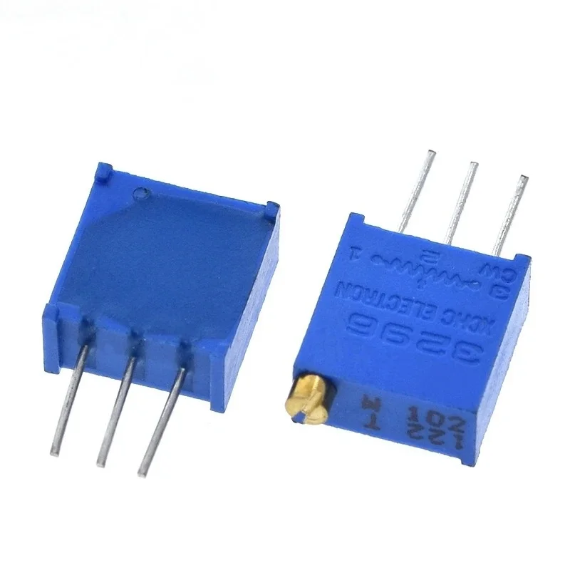 10PCS Trimpot Trimmer Potentiometer 3296W 3296 50 100 200 500 Ohm 1K 2K 5K 10K 20K 50K 100K 200K 500K 1M Ohm 103 100R 200R 500R