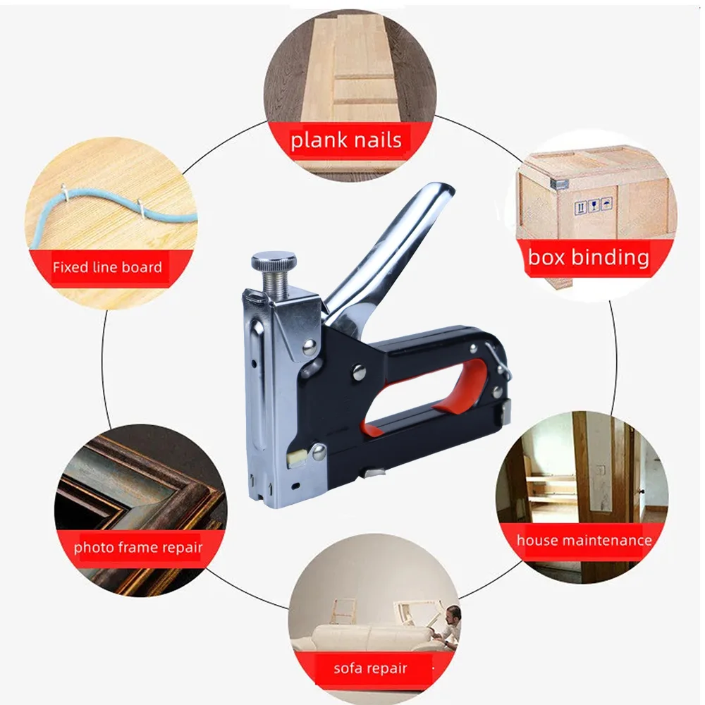 Manual Nailing Gun, Light duty Home Use  DIY Nailing Gun Air Nail Woodworking Special Direct Staple Book Carpentry Tools