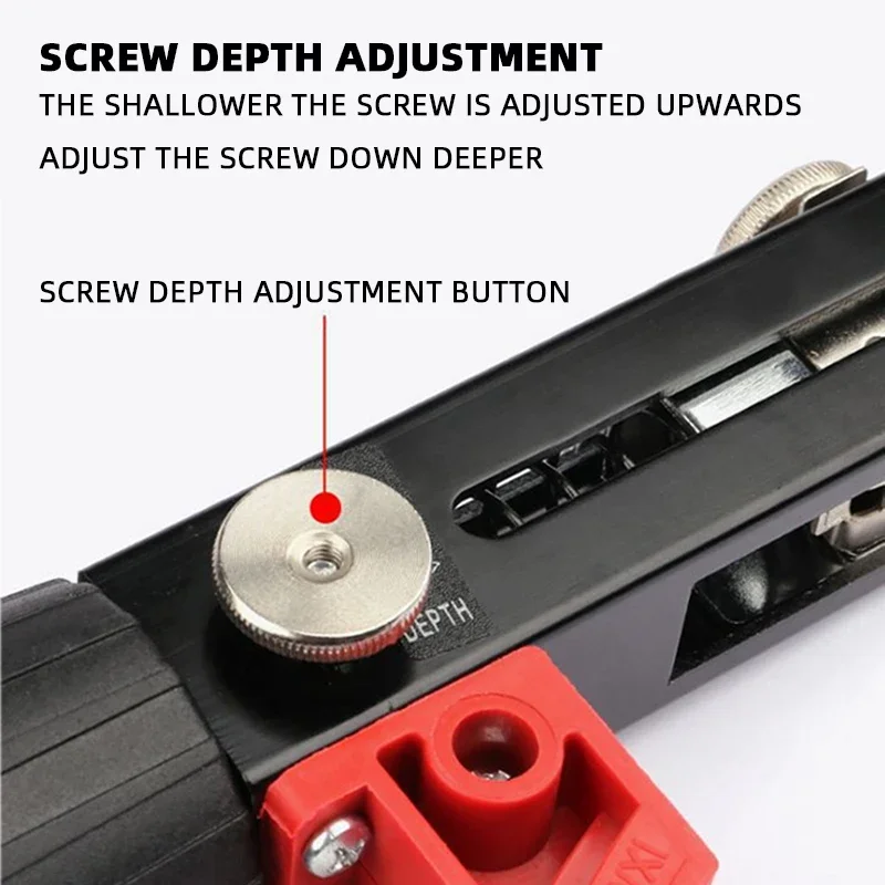 1 Set Chain Screw Gun Head Automatic Nail Gun Electric Batch Woodworking Decoration Rechargeable Screwdriver Self Tapping