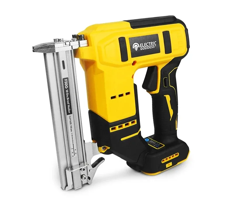 10-30mm Brushless Electric Nail Gun Depth Adjustment Nailer Stapler Cordless Stapler Framing For Dewalt 20V Battery Pin