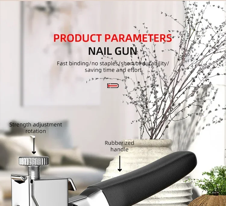 Manual Nailing Gun Light Duty Home Use Code Nailing Gun Air Nail Woodworking Special Direct Staple Book Carpentry Tools U/T/N
