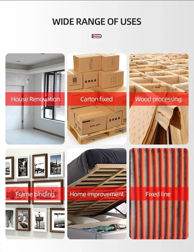 Manual Nailing Gun Light Duty Home Use Code Nailing Gun Air Nail Woodworking Special Direct Staple Book Carpentry Tools U/T/N