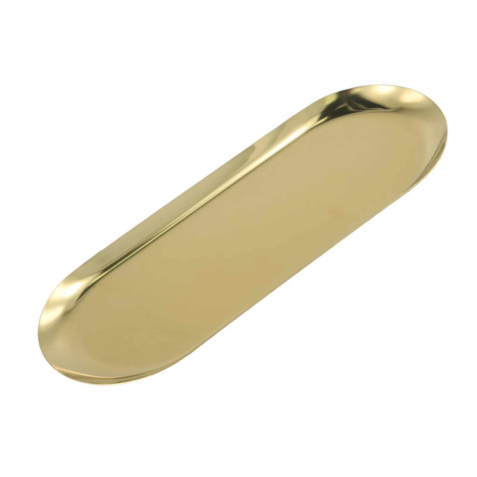 Stainless Steel Gold Storage Tray Fruit Jewelry Display Plate Kitchen Vanity Organizer Tools Metal Toilet Storage Rack
