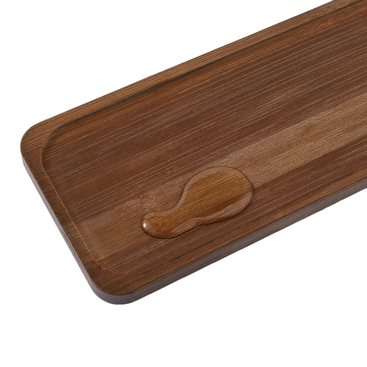 Vanity Trays Bathroom Counter Trays, Bamboo Soap Dispenser Tray Multi Use Bathroom Organizer for Perfume Candle Jewelry