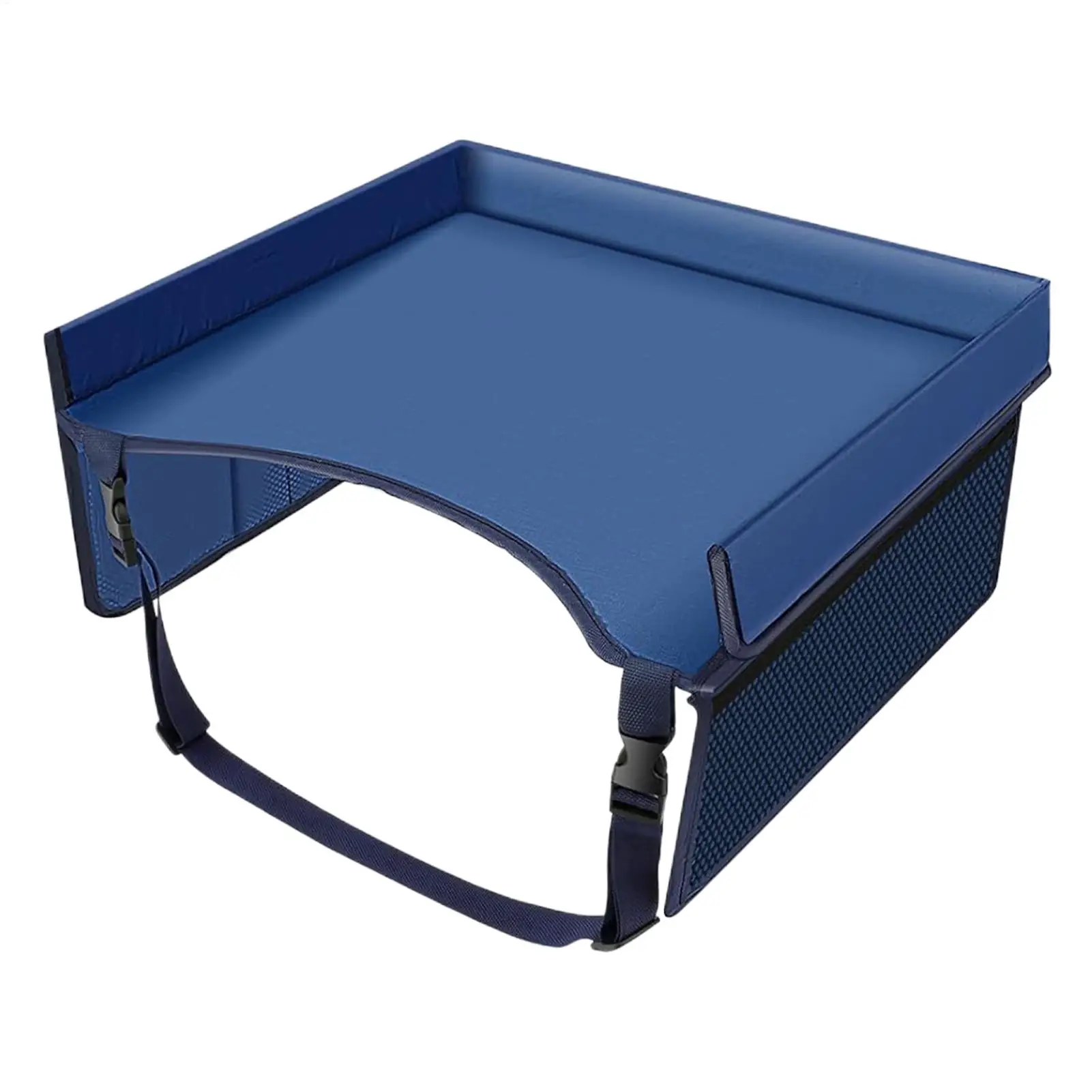 Car Seat Travel Tray Safety Seat Play Table Organizer Storage Snacks Toys Cup Holder Waterproof For Baby Children Kids Stroller