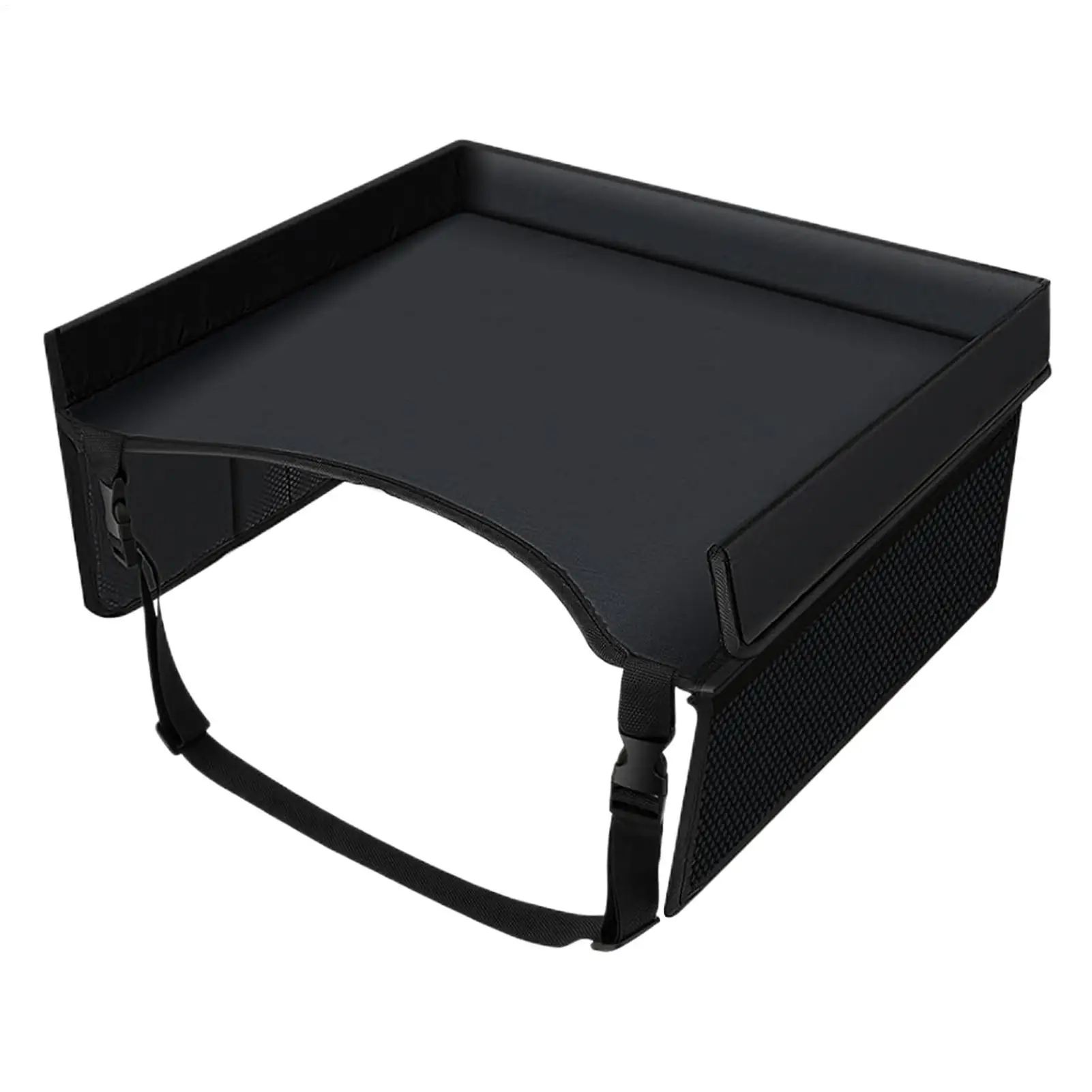 Car Seat Travel Tray Safety Seat Play Table Organizer Storage Snacks Toys Cup Holder Waterproof For Baby Children Kids Stroller