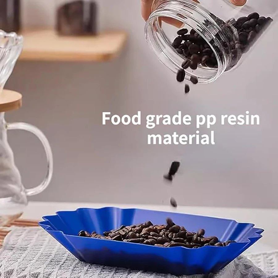 Coffee Beans Sample Tray Coffee Bean Display Dish Oval Sample Tray Storage Container Multi-functional Serving Tray for Home