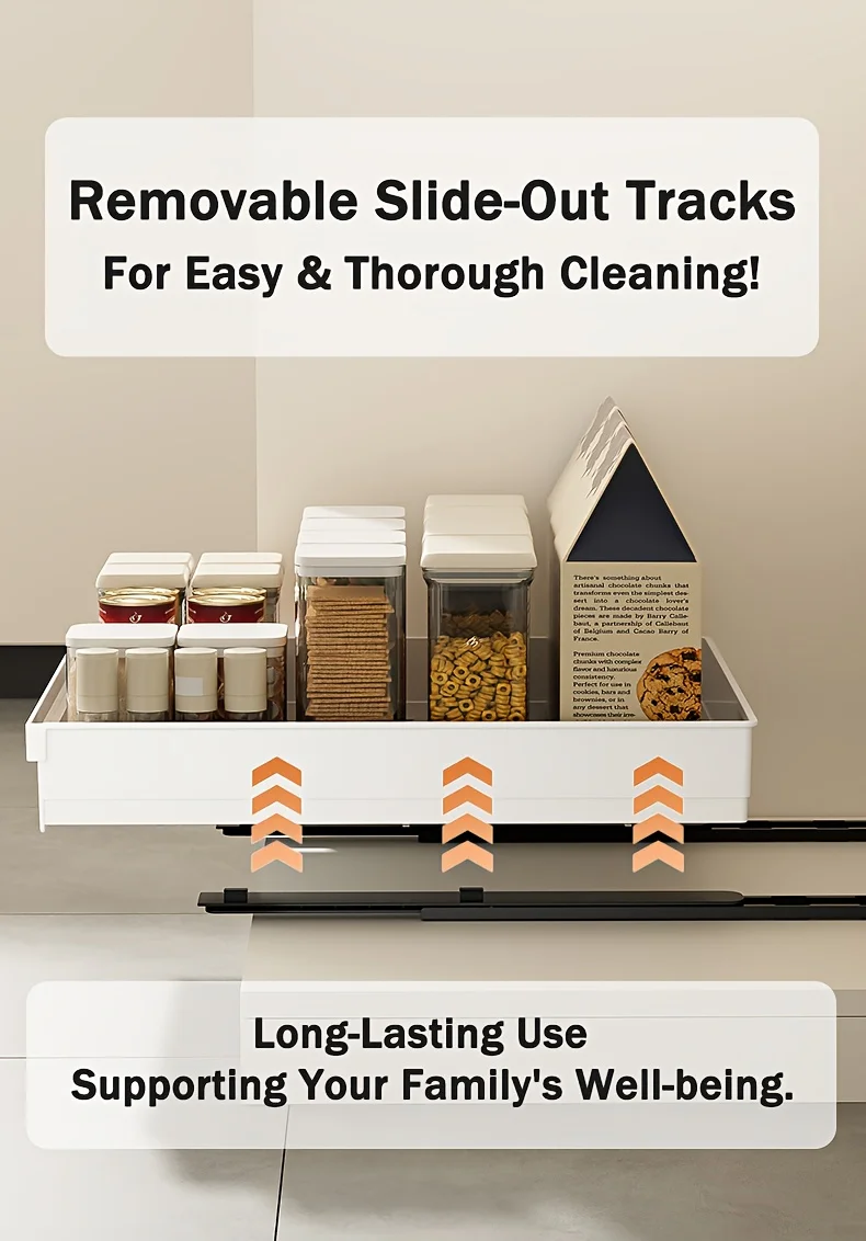 No-Drill Magic Tray Heavy-duty Slide-out Organizer for Cabinets/sinks. Easy Install, Huge Space Saver! Perfect for Tiny Homes