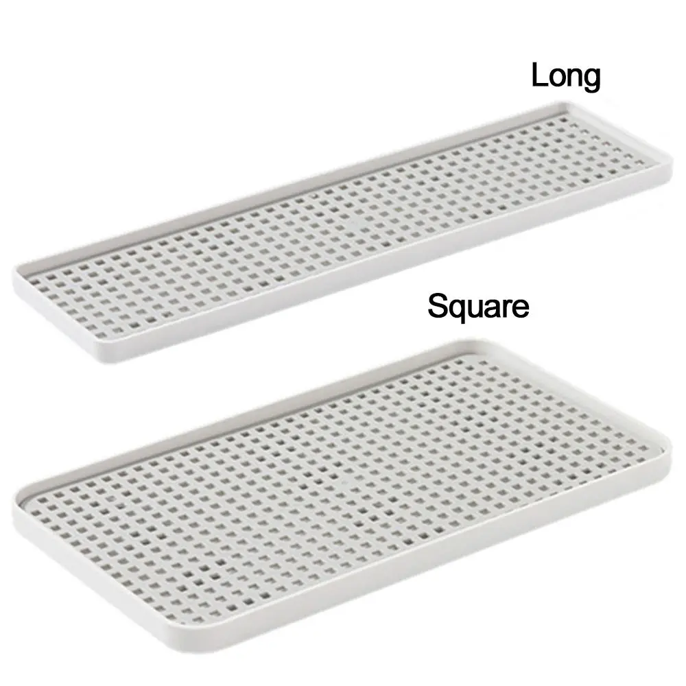 Hot Fruit Dryer Tray Tableware Plastic Dish Drainer Rectangle Double-Layer Tea Tray Kitchen Organizer