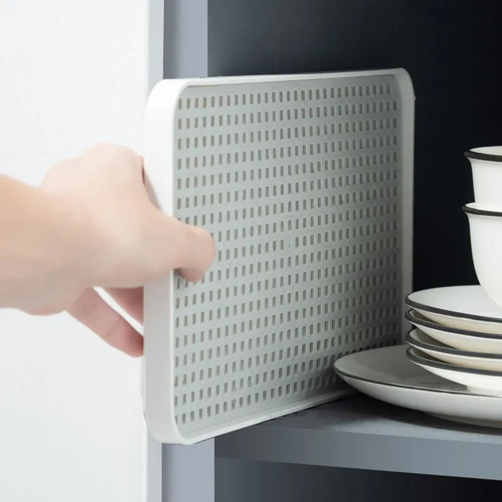 Hot Fruit Dryer Tray Tableware Plastic Dish Drainer Rectangle Double-Layer Tea Tray Kitchen Organizer