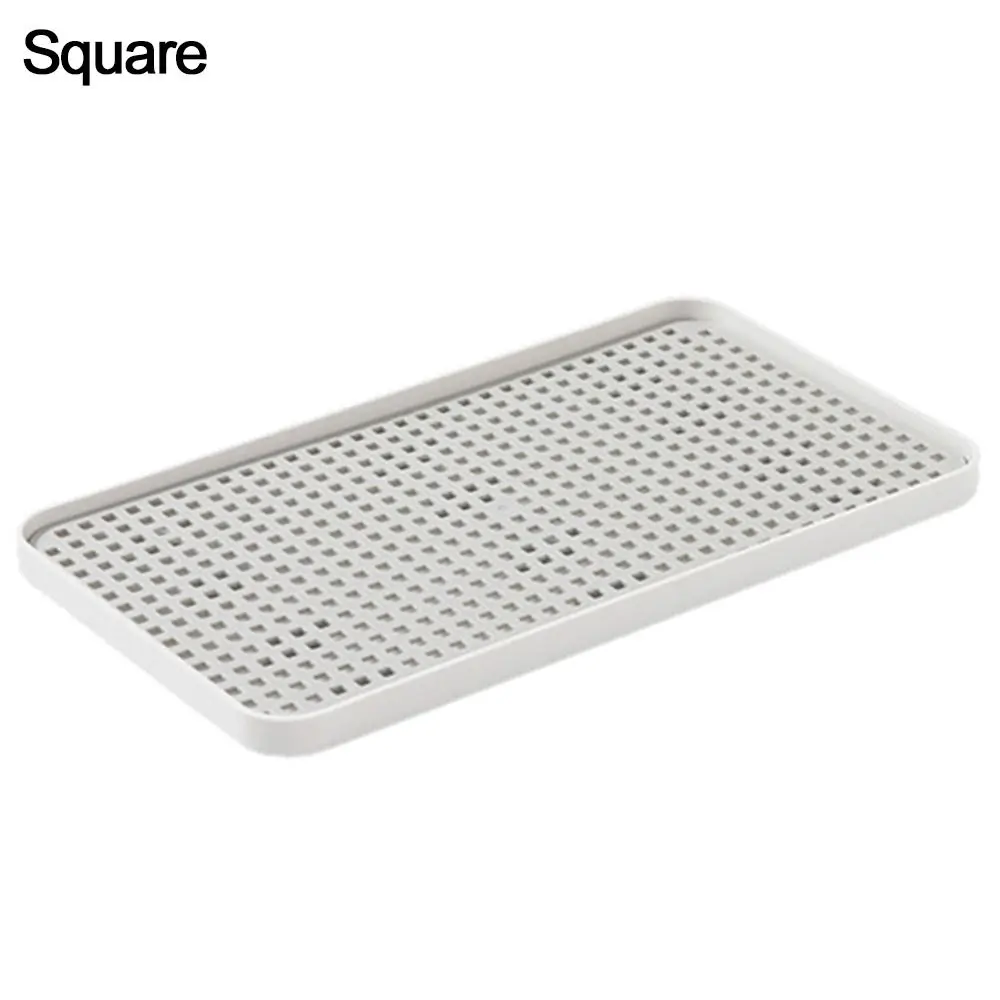 Hot Fruit Dryer Tray Tableware Plastic Dish Drainer Rectangle Double-Layer Tea Tray Kitchen Organizer