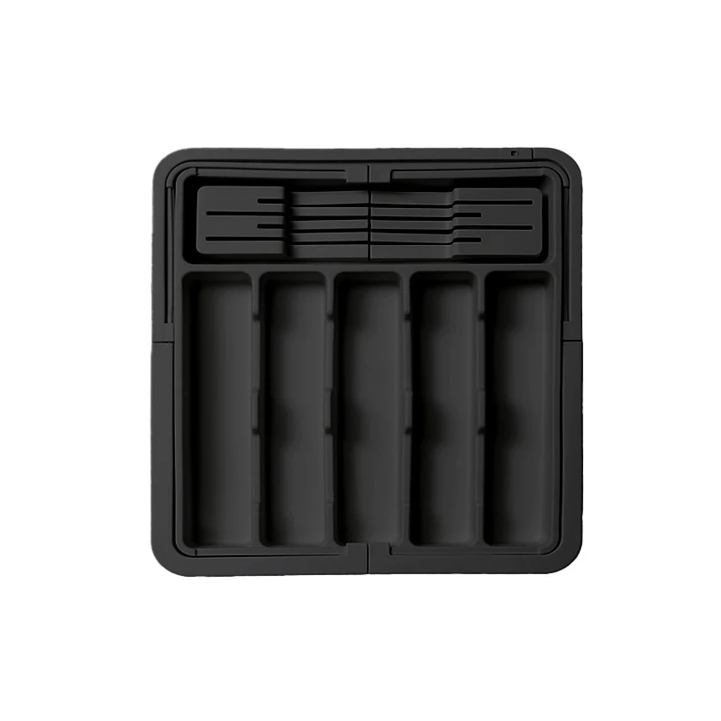 BPA Free Large Expandable Cutlery Tray - Kitchen Drawer Organizer for Silverware