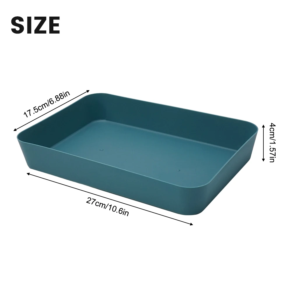 Dark Blue Pink Light Blue Large Capacity Storage Storage Box Small Box Plastic Material Clearer Classification Kitchen Drawer