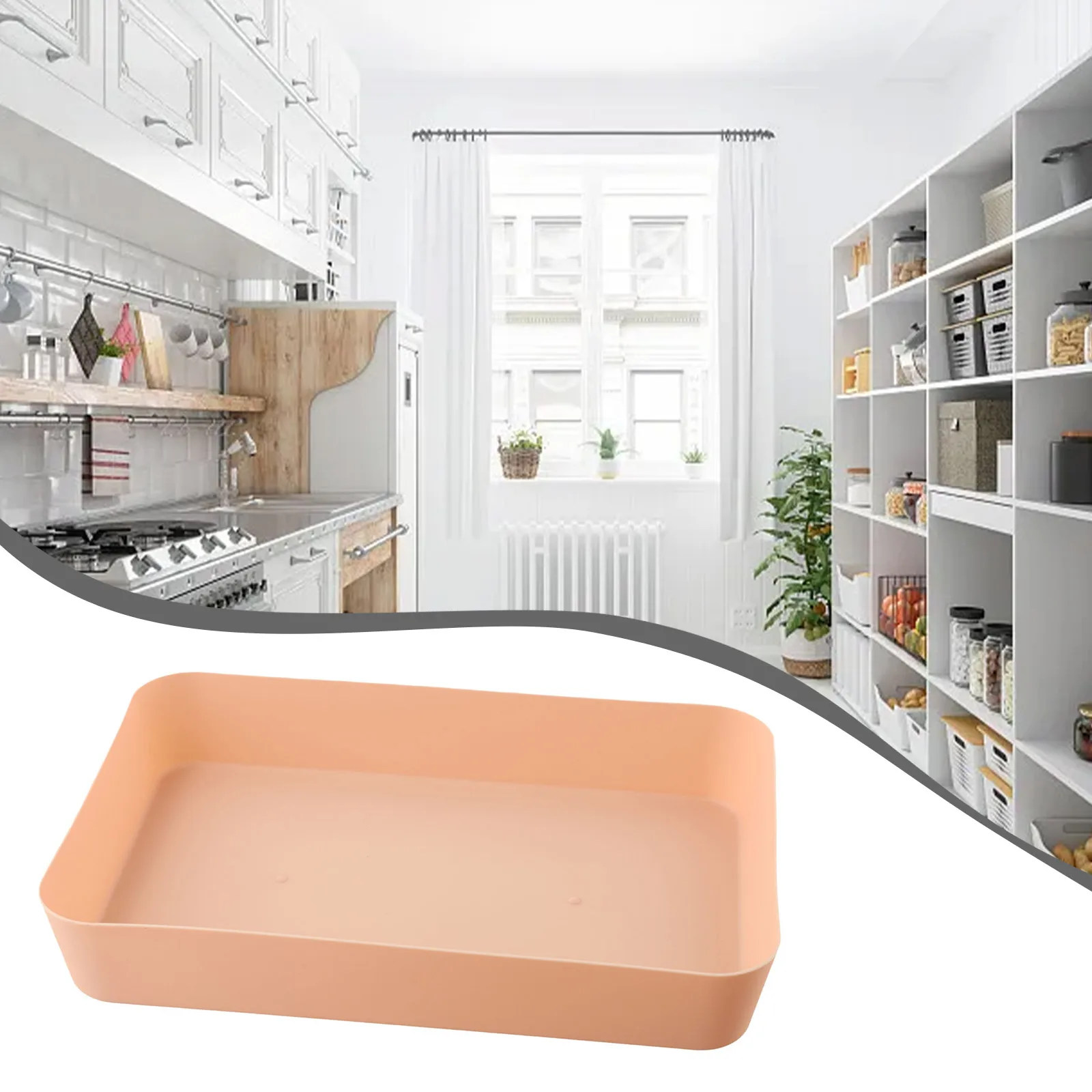 Dark Blue Pink Light Blue Large Capacity Storage Storage Box Small Box Plastic Material Clearer Classification Kitchen Drawer