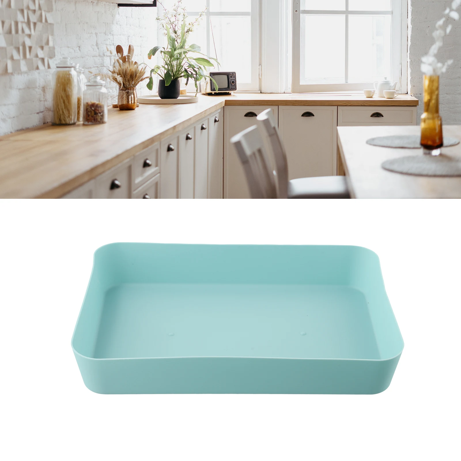 Dark Blue Pink Light Blue Large Capacity Storage Storage Box Small Box Plastic Material Clearer Classification Kitchen Drawer