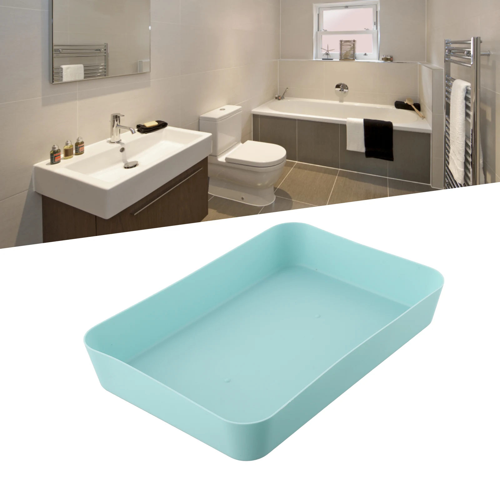 Dark Blue Pink Light Blue Large Capacity Storage Storage Box Small Box Plastic Material Clearer Classification Kitchen Drawer