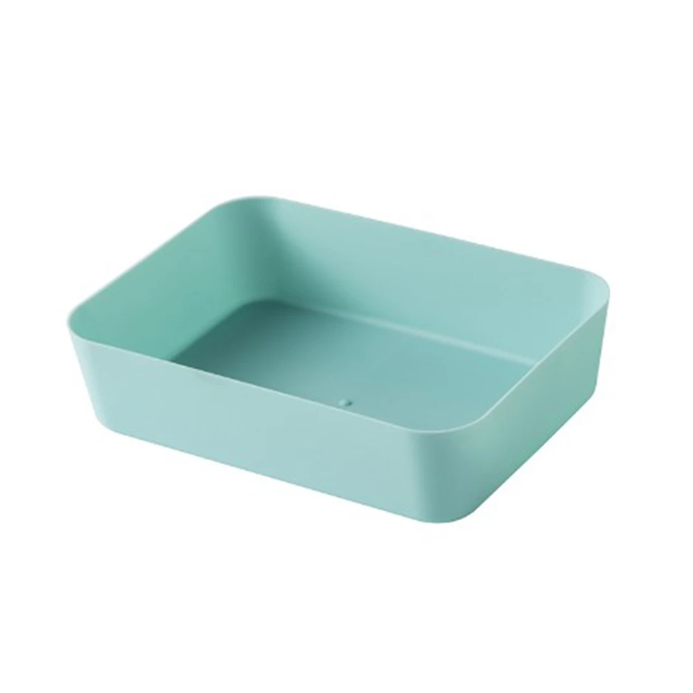 Dark Blue Pink Light Blue Large Capacity Storage Storage Box Small Box Plastic Material Clearer Classification Kitchen Drawer
