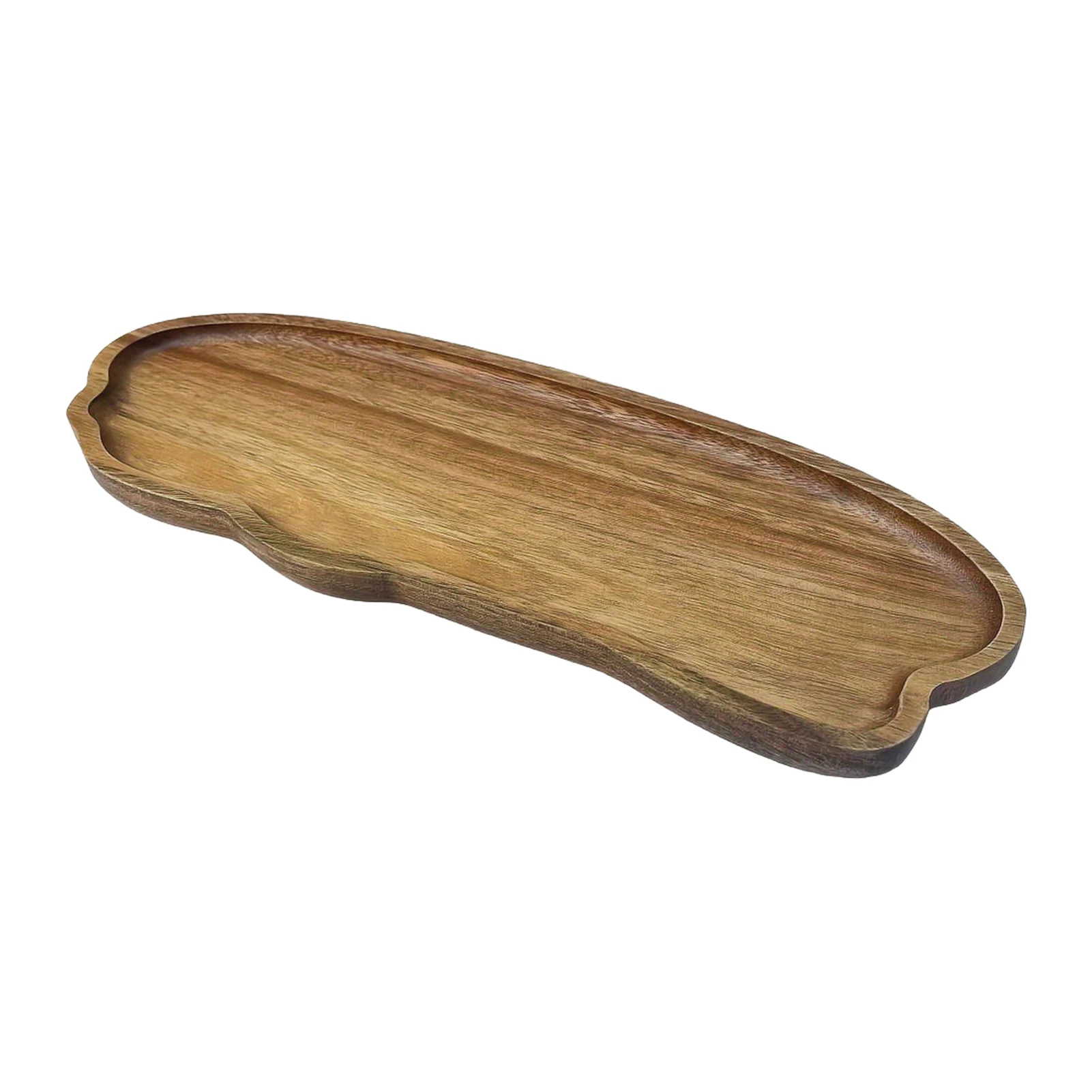 Japanese Style Storage Tray Irregular Cloud Shaped Wooden Tray For Bread Dessert Cake Coffee Tea Cup Household Organizer Plate