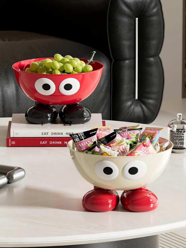 Uforu Food Grade Fruit Bowl Large Capacity Detachable Snack Container Cute Creative Fruit Tray for Kitchen Countertop
