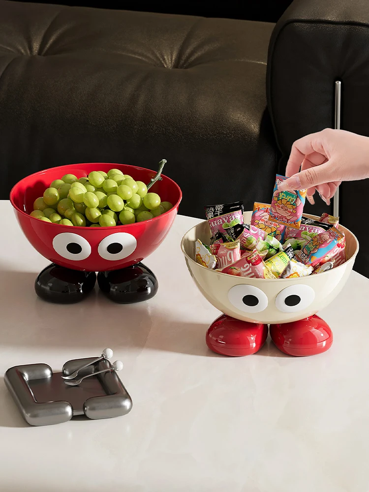 Uforu Food Grade Fruit Bowl Large Capacity Detachable Snack Container Cute Creative Fruit Tray for Kitchen Countertop