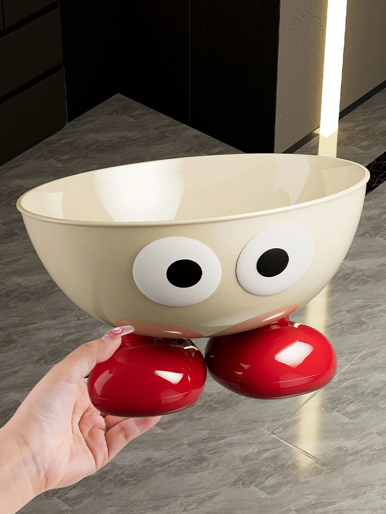 Uforu Food Grade Fruit Bowl Large Capacity Detachable Snack Container Cute Creative Fruit Tray for Kitchen Countertop