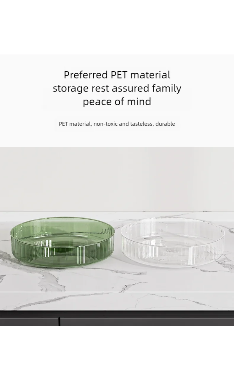 360° Rotating Tray Lazy Susan Fridge Organizer Turntable Storage Tray Clear Food Storage Organizer Spice Rack Kitchen Organizer
