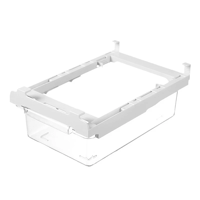 【M】Kitchen Storage Box Fruit Vegetable Preservation Organizer Transparent Egg Container Under-shelf Refrigerator Drawer