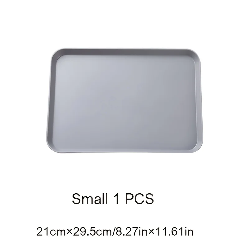 Plastic Serving Trays , Plastic Fast Food Tray , Reusable Rectangular Party Platters for Veggie, Snack, Fruit, Cookies, De