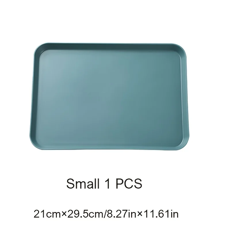 Plastic Serving Trays , Plastic Fast Food Tray , Reusable Rectangular Party Platters for Veggie, Snack, Fruit, Cookies, De