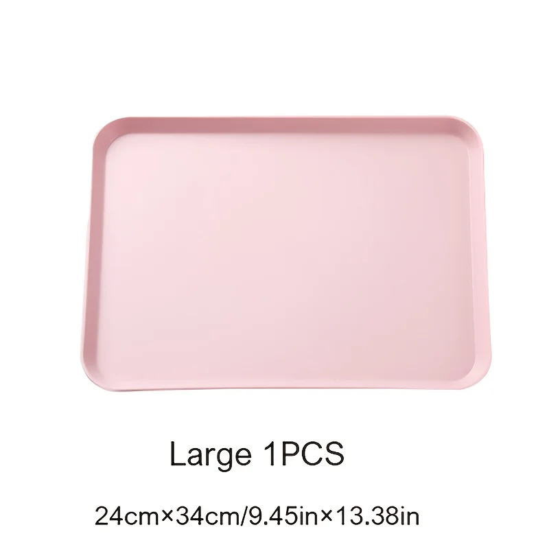 Plastic Serving Trays , Plastic Fast Food Tray , Reusable Rectangular Party Platters for Veggie, Snack, Fruit, Cookies, De