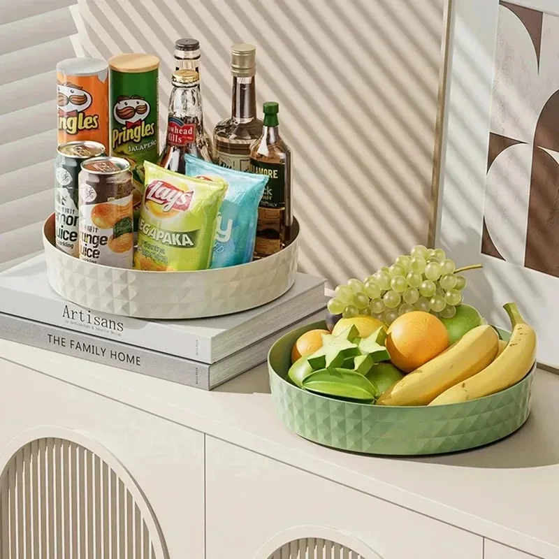 360 Rotating Seasoning Storage Rack Multifunction Pantry Cabinet Turntable for Cosmetics Kitchen Accessories Organizer Tray