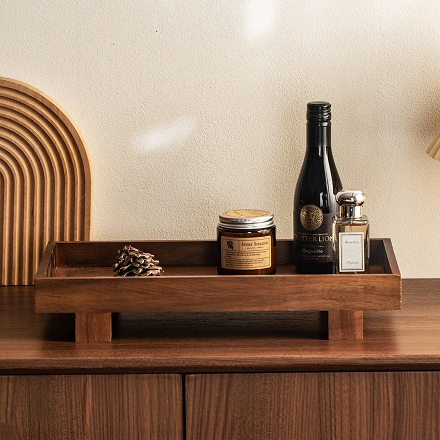 Japanese Style Wooden Tray Gongfu Tea Tray Tea Ceremony Accessories Restaurant Coffee Storage Tray