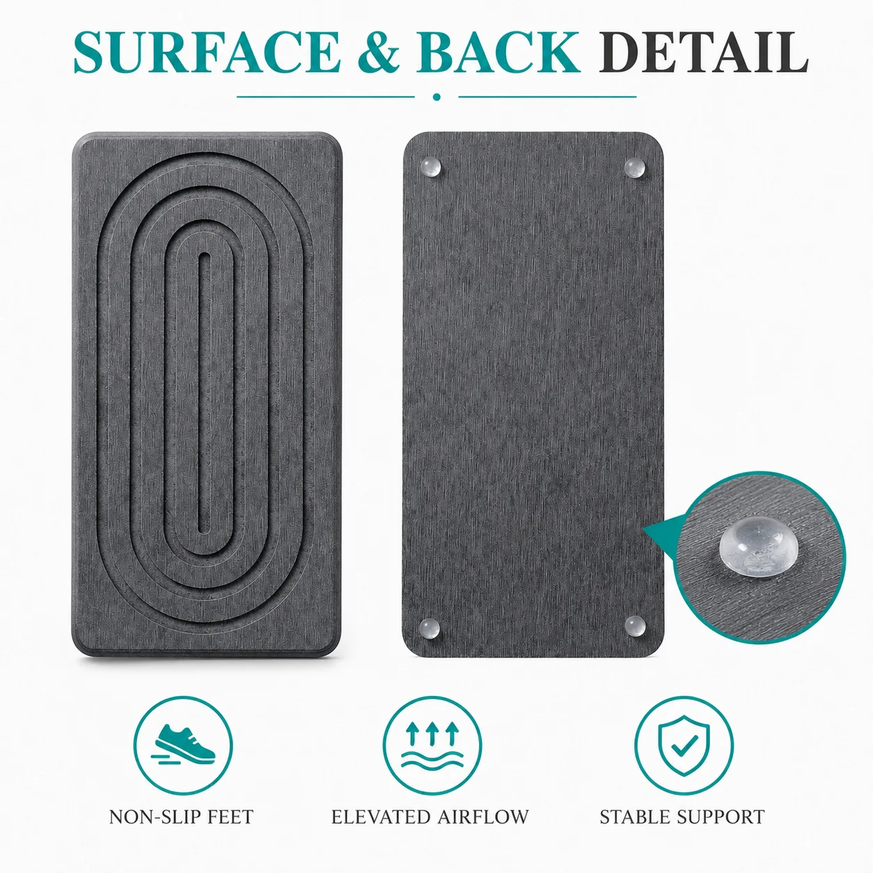 2 Pack Diatomite Tray Fast Drying Stone Sink Organizer For Kitchen Counter Soap Dispenser Bathroom Vanity Sponge Pad