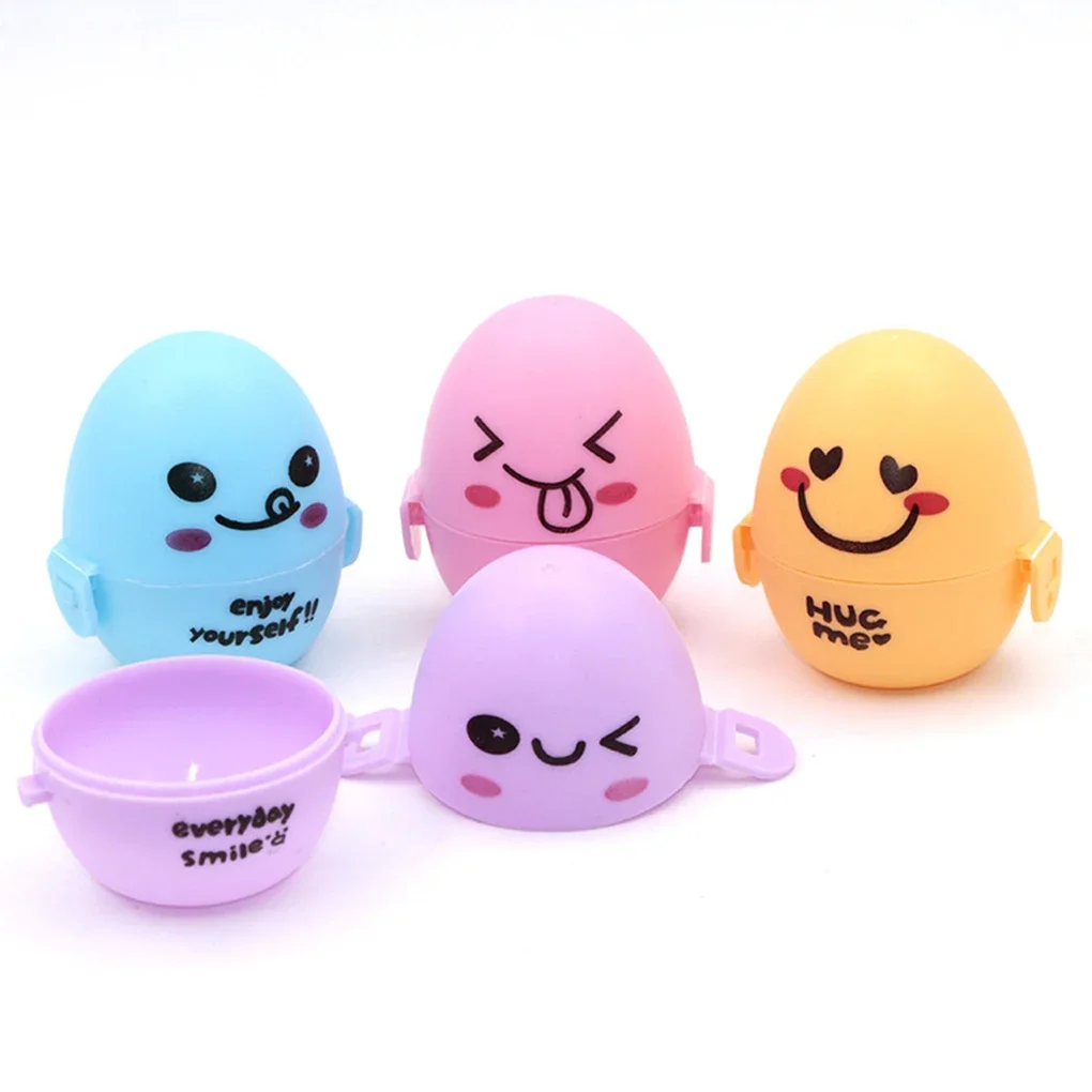 Travel Outdoor Portable 1 PCS Egg Storage Box Container Organizer Kitchen Gadgets Dispenser Holder Lovely Cartoon Egg Box