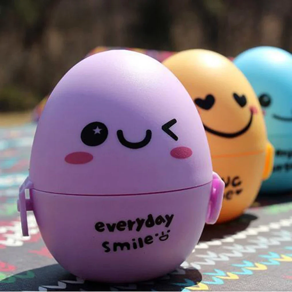 Travel Outdoor Portable 1 PCS Egg Storage Box Container Organizer Kitchen Gadgets Dispenser Holder Lovely Cartoon Egg Box