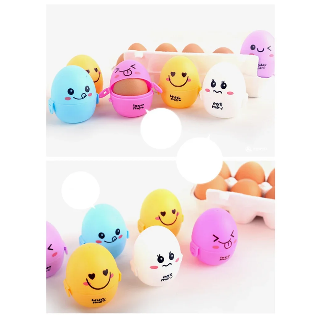 Travel Outdoor Portable 1 PCS Egg Storage Box Container Organizer Kitchen Gadgets Dispenser Holder Lovely Cartoon Egg Box