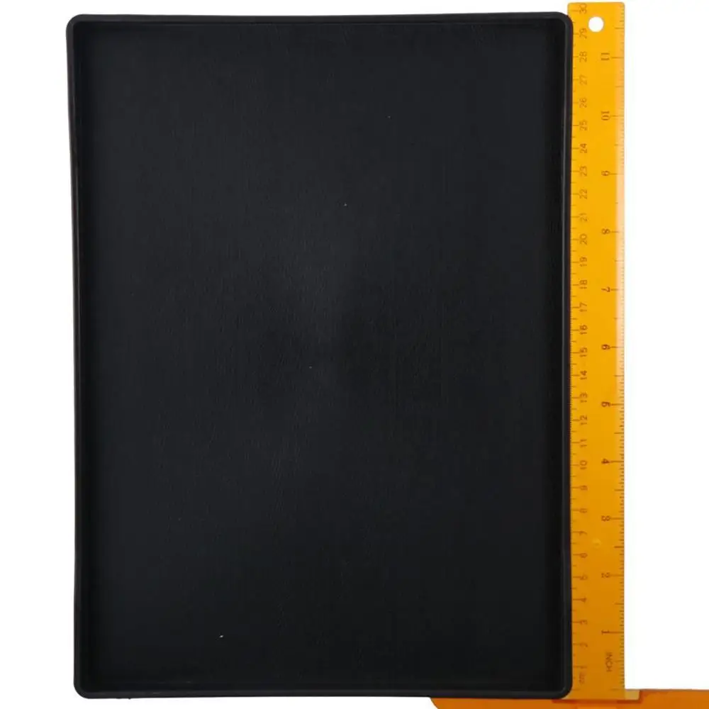 Multi-Purpose Wood Grain Black Tray Plastic Rectangle Serving Trays Decorative Tray Bed Table Tray Kitchen Decoration Tools