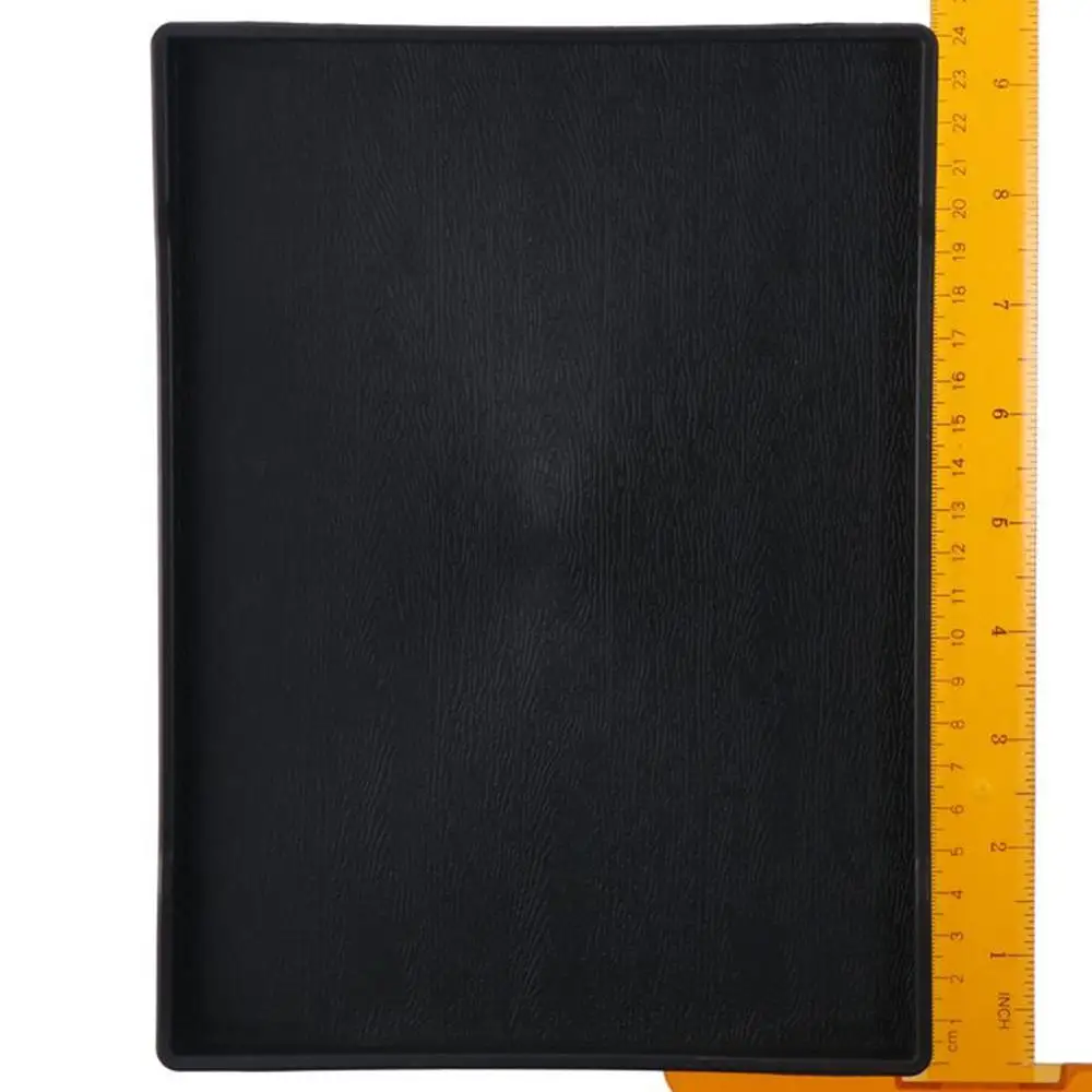 Multi-Purpose Wood Grain Black Tray Plastic Rectangle Serving Trays Decorative Tray Bed Table Tray Kitchen Decoration Tools