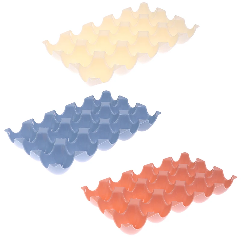 1PCS（15 Cups） Egg Tray Holder Plastic Deviled Egg Crate for Storage Container