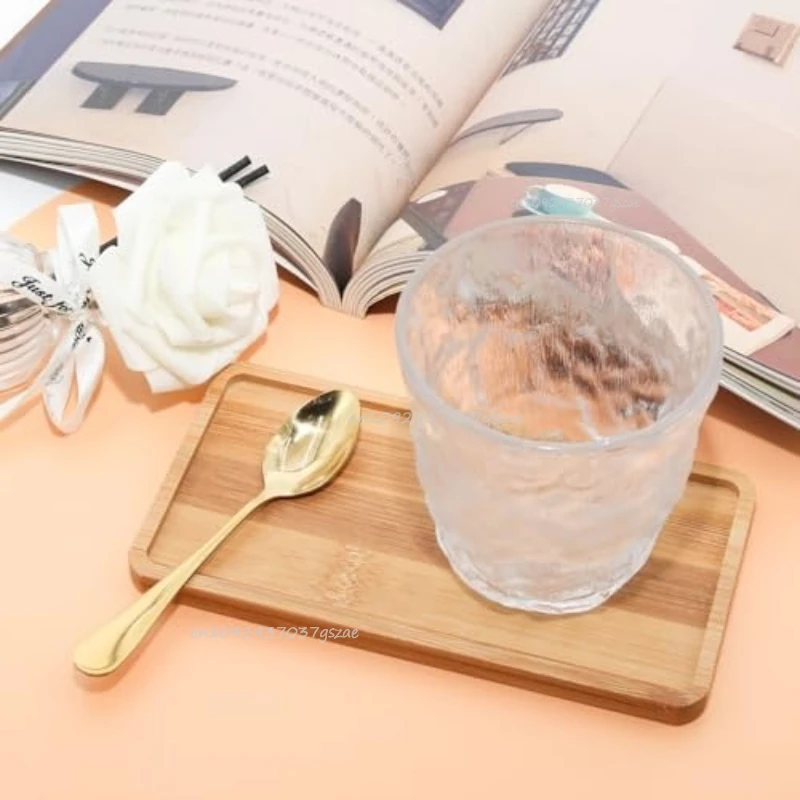 Flower Pot Tray Multi Bamboo Tray Wood Cup Pad Plant Pot Tray for Kitchen Decorative Plate Creative Coaster Coffee Cup Mat